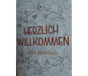 11. Dezember: Stickdatei - Spruch "Herzlich Willkommen wäre übertrieben"